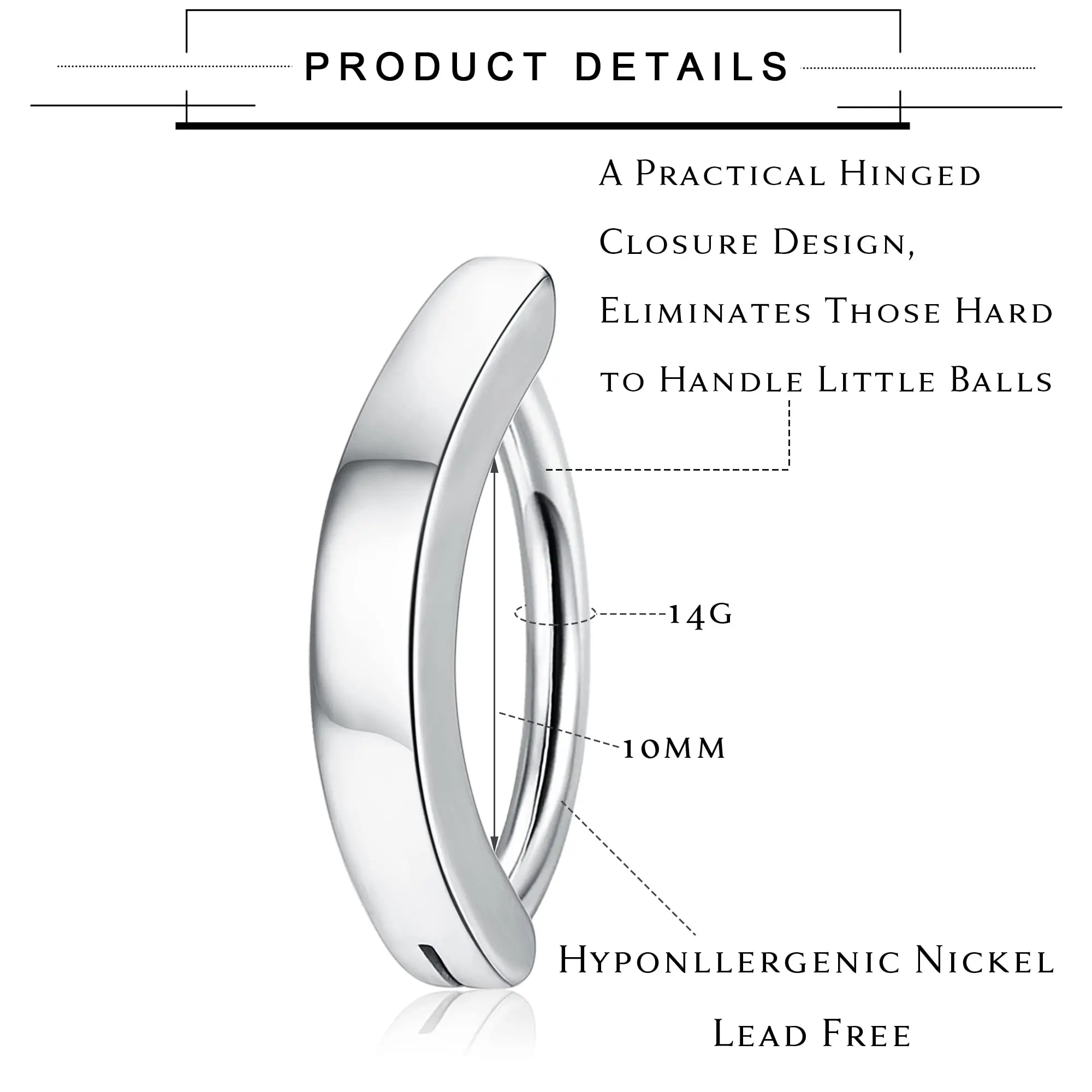 Drperfect 316L Edelstahl Bauchnabelpiercing Chirurgischer Edelstahl Bauchnabelring für Frauen Nabelschmuck – Detail 6