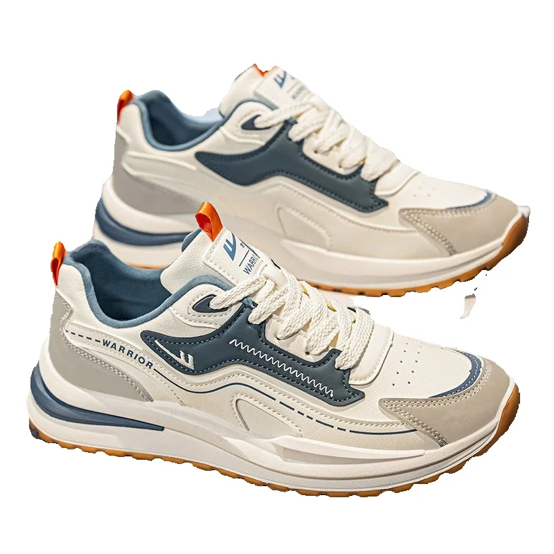 Running Shoes For Men Lightweight Breathable Leather Walking Shoes_voghion.com