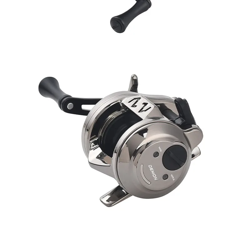 Lizard Fishing DEMON DC Gun-Smoke Color Baitcasting-Rolle Elektronische Bremse Anti-Backlash Leichte Vielseitige Angelrolle – Detail 30