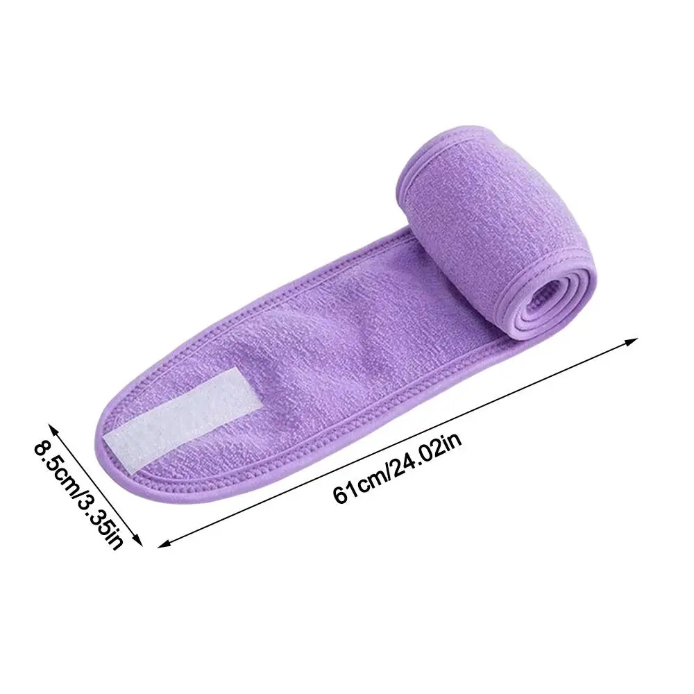 New Non-slip Towel Headband Adjustable Can Be Pasted Wide Hairband Stretchable Makeup Headband Yoga - view 6
