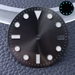 Esfera de reloj estéril de un solo Calendario de 28,5 MM de diámetro, diales modificados para movimiento NH35, accesorios, piezas de reloj para reloj de pulsera