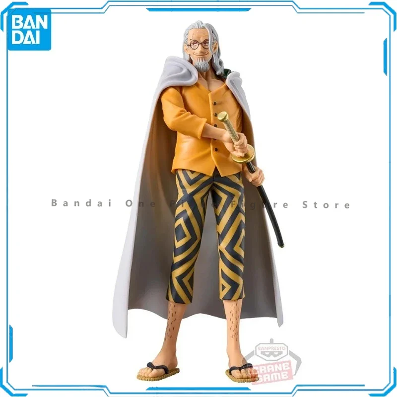 In Stock Original Bandai SHF Silvers Rayleigh Action Figures Animation Toys Gifts Model Genuine Collector Anime Hobby Genuine