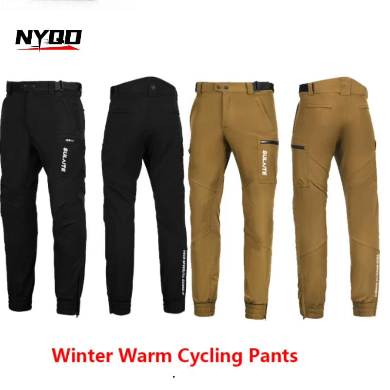 

Motorcycle winter warm cycling pants for men women cold-proof locomotive pants CE Gear equipment motorcycle travel outdoor