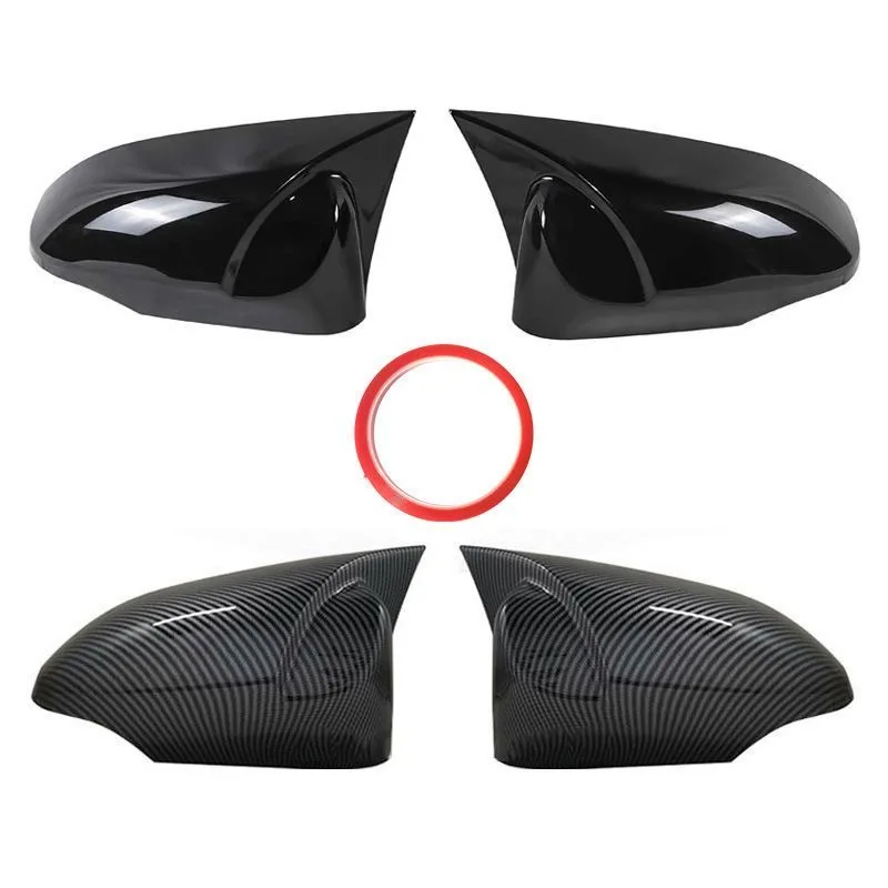 

2Pcs Carbon Fiber Side Wing Rear Mirror Cover With Turn Signal For Toyota Yaris 2012~2019 Styling ABS Car Decoration Upgrade