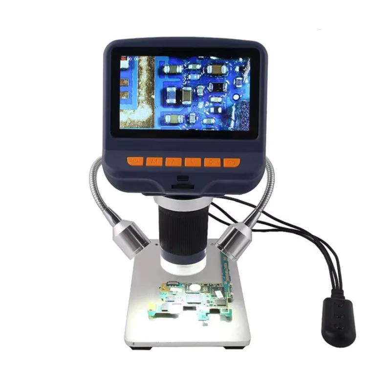 Digital Microscope 4.3 Inch 1080P HD Sensor USB 220X AD106 AD106S LCD Display for PCB Repair Soldering Portable Inspection Tool