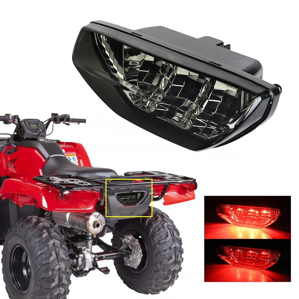 Luz traseira LED para Honda, lâmpada de freio, TRX 700xx 500 300EX 300X 400EX 400X Rancher 420 TRX250EX e TRX250X, Taillight