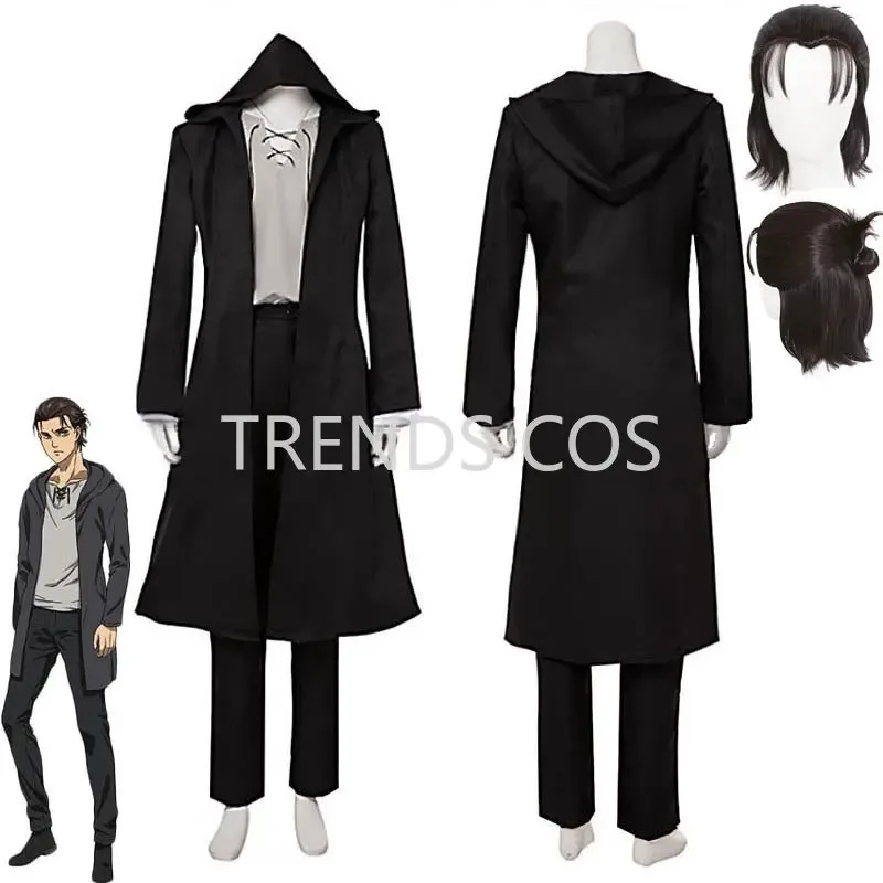 

♥ New 2026 Eren Jaeger Anime Costume Full Set Wig for Halloween Final Season ★ Bear House