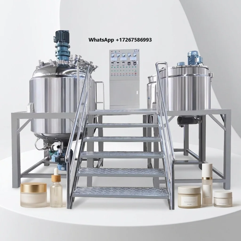 Vacuum Emulsifying Mixer Multifunction Homogenizer Machine for Cosmetic Cream Production Line