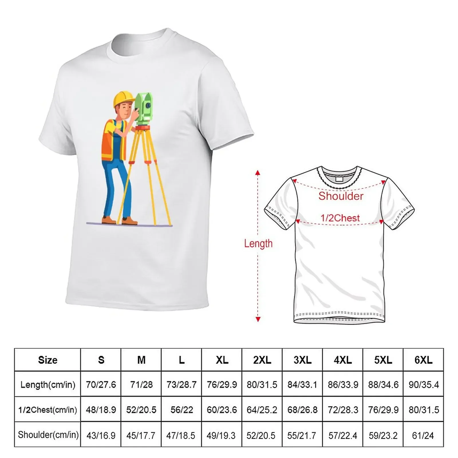 Survey engineering T-Shirt plus size clothes graphic tee shirt custom shirt mens designer clothes