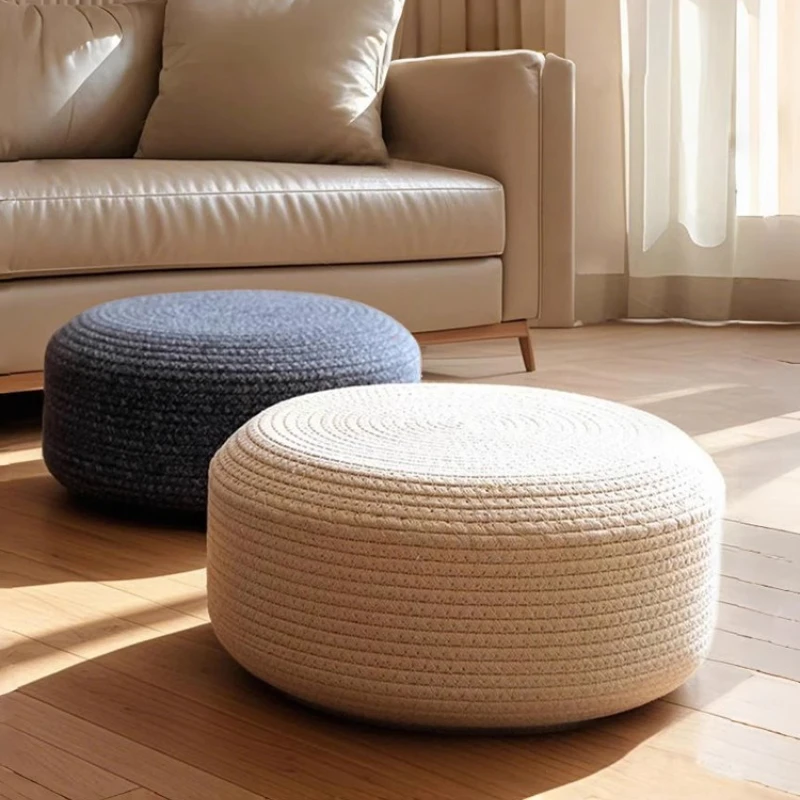 

Home Futon Cushion Household Floor Pu Living Room Tatami Stool Floor Mat Desk Chair Footrest Seat Puffs Ottoman Stools Furniture