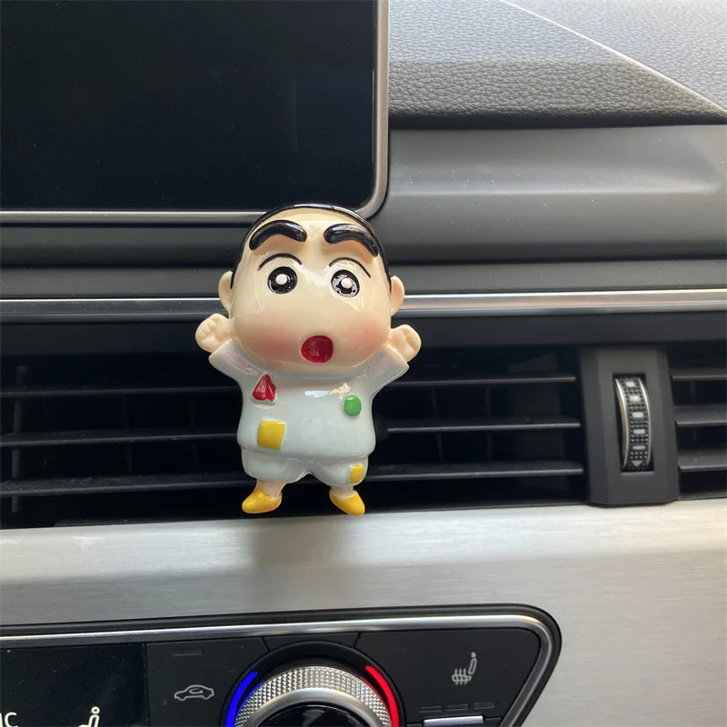 Cute Cartoon Crayon Shin-chan Action Action Figure Model Collectible Car Interior Decoravie Ornament Accessories Children Gift