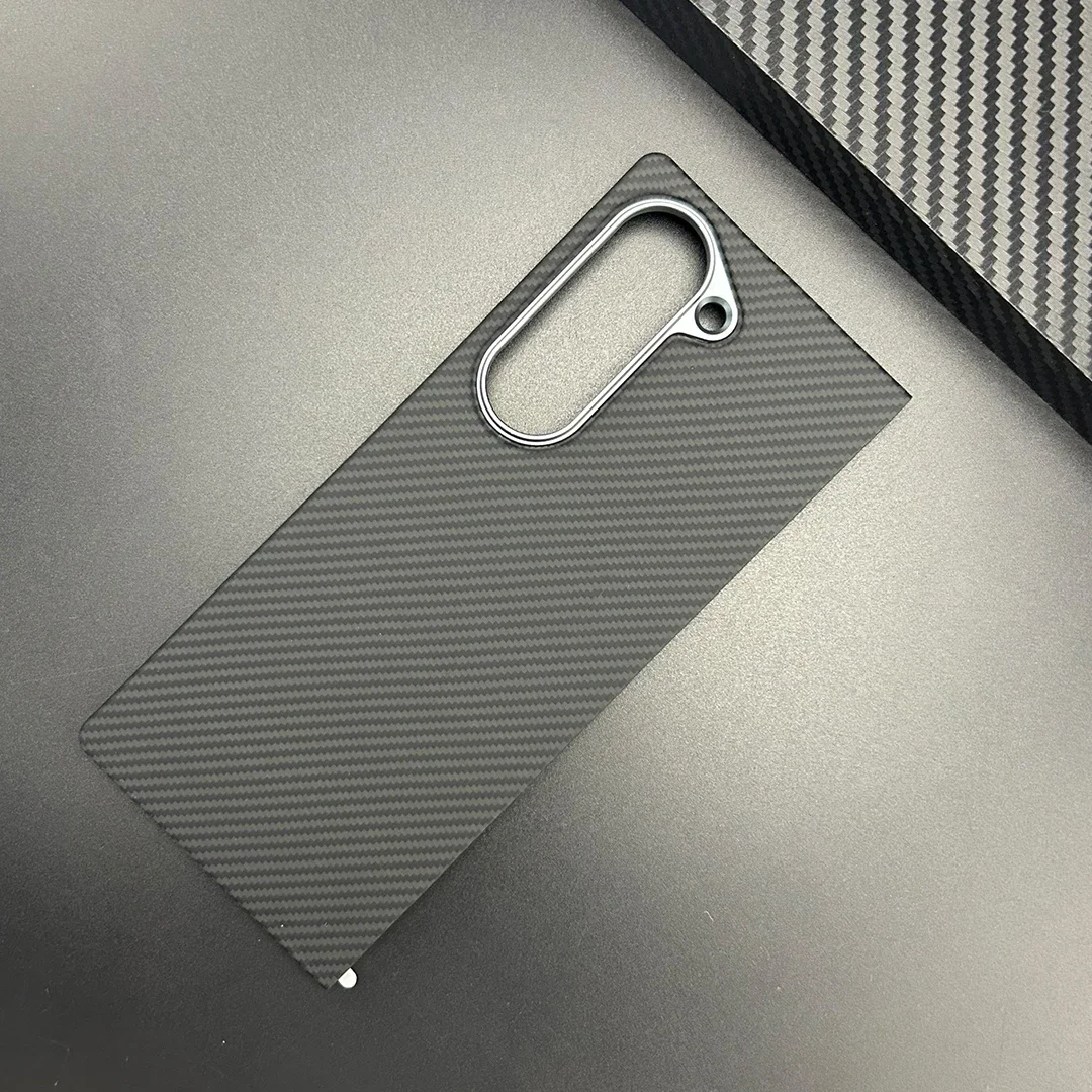 Imagem -04 - Real Genuine Aramid Carbon Fiber Phone Case Capa para Samsung Galaxy z Fold Zfold6 Fino Fosco Duro 600d