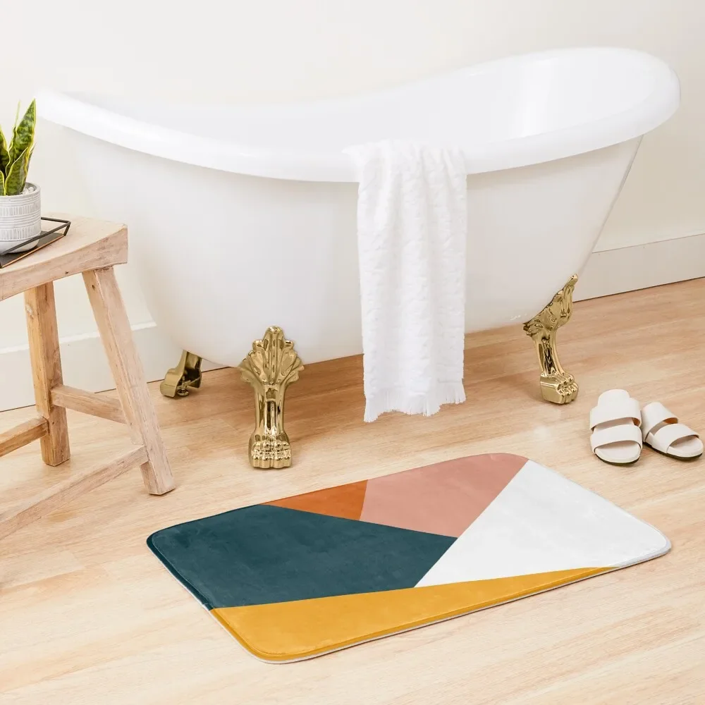 

Colorful geometric design Bath Mat Showers Bathroom Shower Bathroom Interior Mat