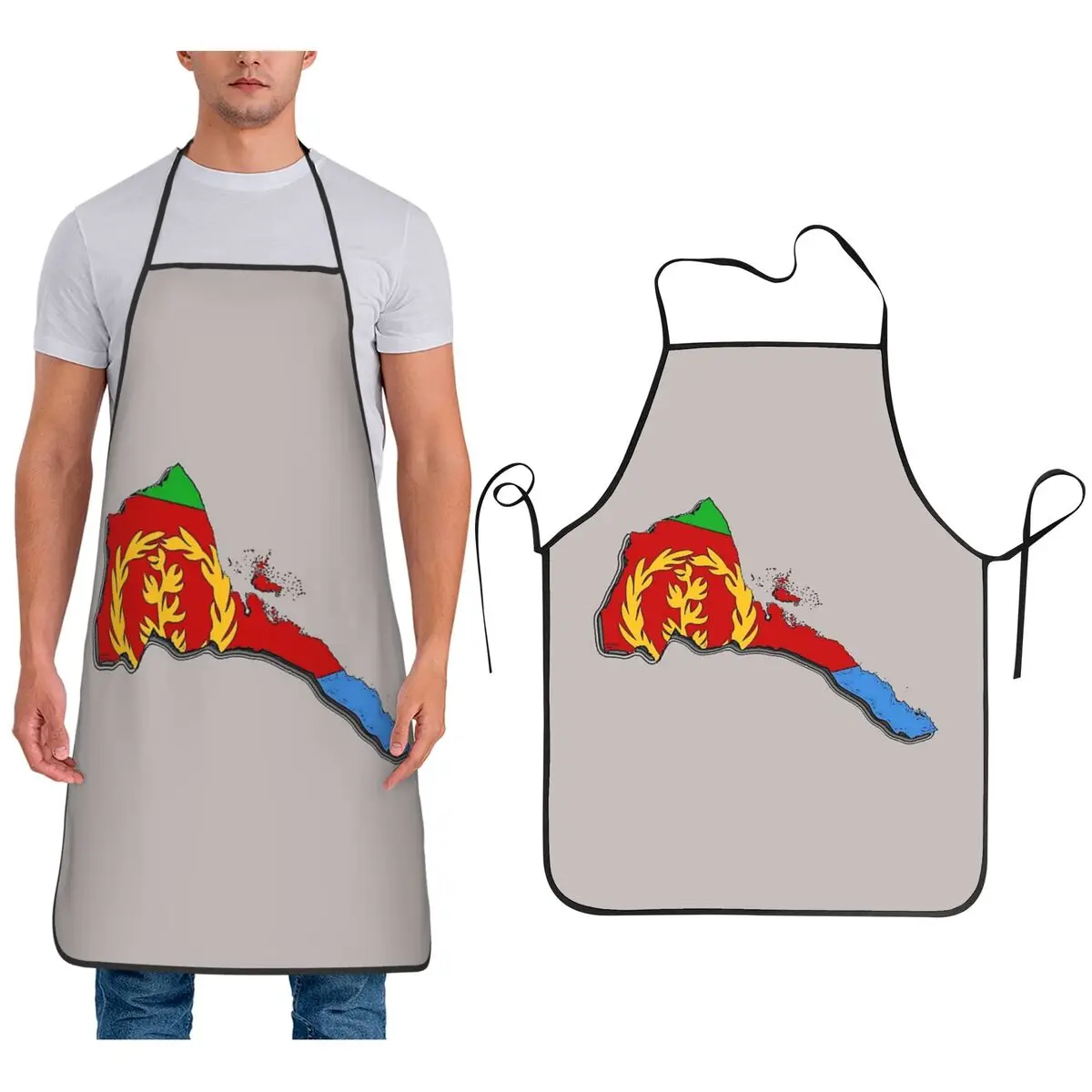 

Флаг Эритреи гордые фартуки Эритрейи шеф-повар кулинария кухня Tablier нагрудник без рукавов кухонный сарафан для уборки для женщин мужчин садоводство
