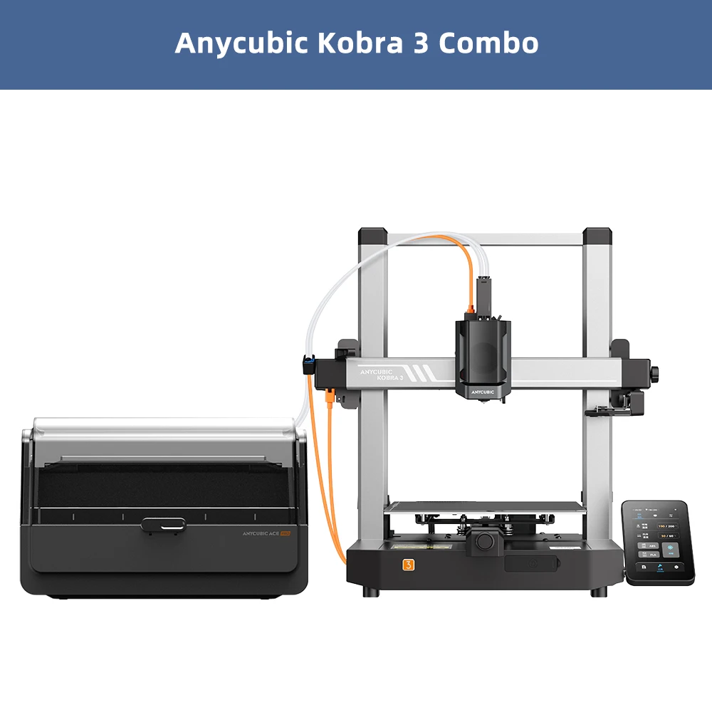 ANYCUBIC Kobra 3 Combo AE Version Multi-Color FDM 3D Printer 600mm