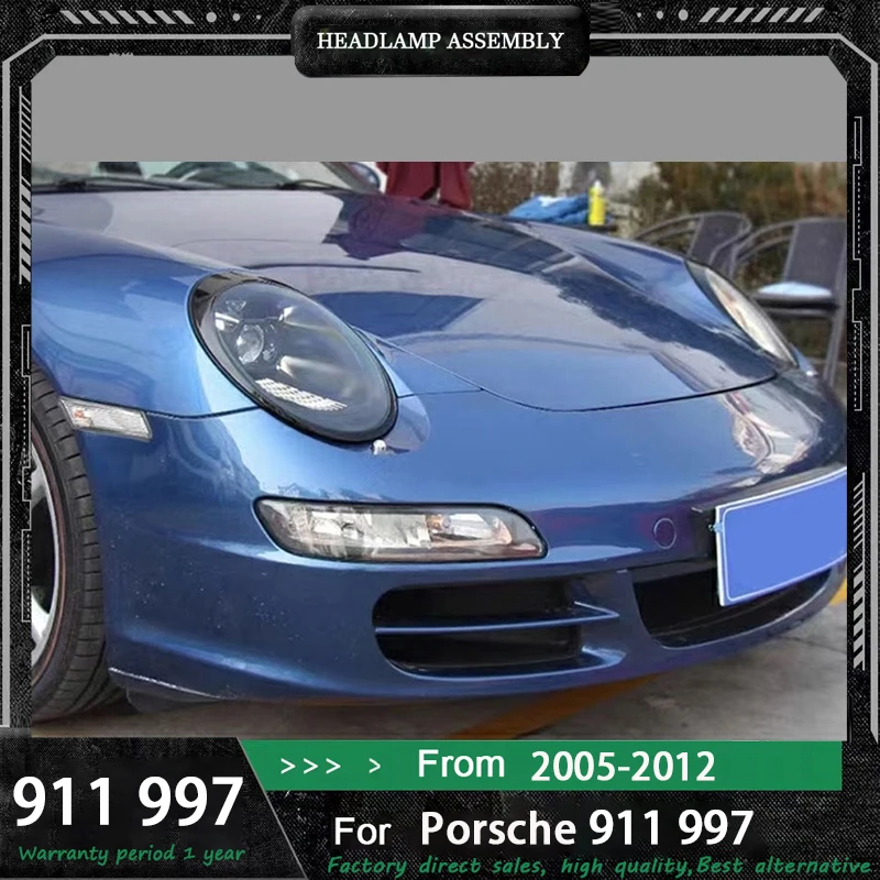 

Car Accessories for Porsche 911 Head Light 2005-2012 997 Headlight 997.1 997.2 DRL Turn Signal Low High Beam Projector Lens