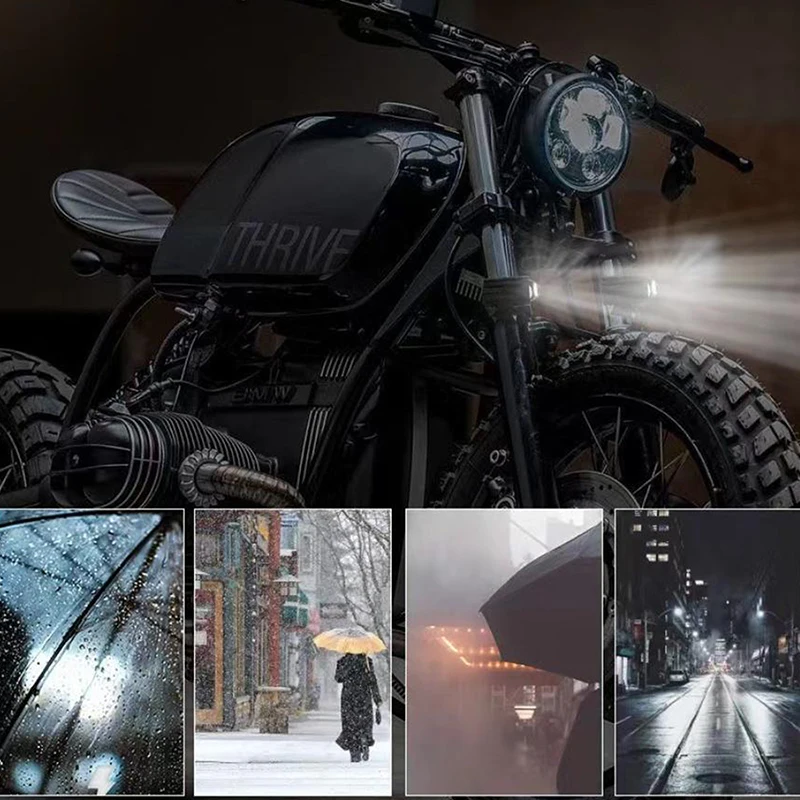 2pcs Motorcycle Led Headlight 12V High Bright Led Lights Lamp For Motorbike Moto Led Auxiliary Spotlights Lamp Accessory