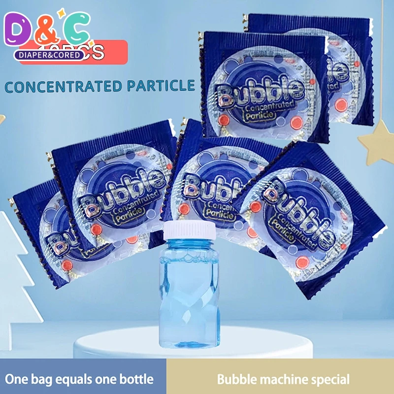 New 10 Packs Bubble Concentrate Particles Just Add Water Soapy Water Bubble Gun Accessories