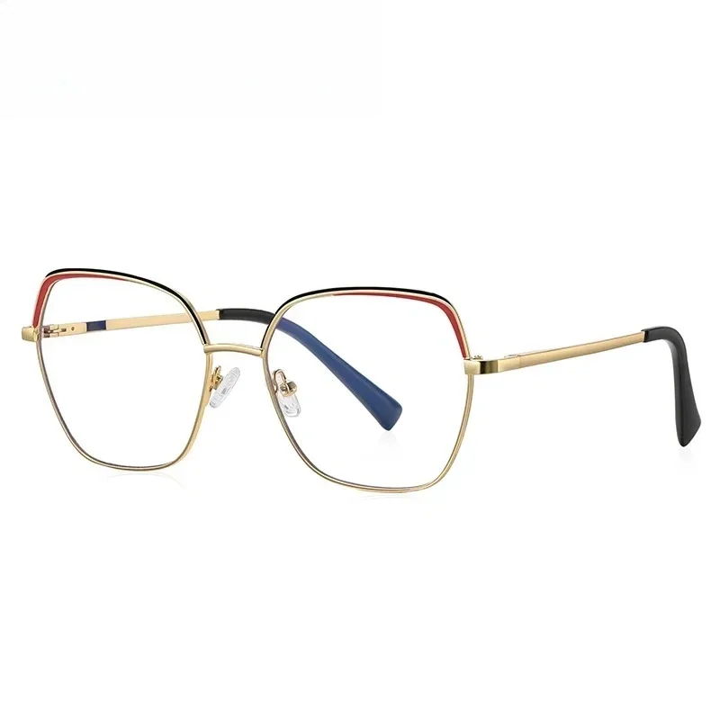 

Ollymurs New Geometric Anti-blue Light Glasses Customizable Polygonal Design Frame Progressive Prescription Photochromic Glasses