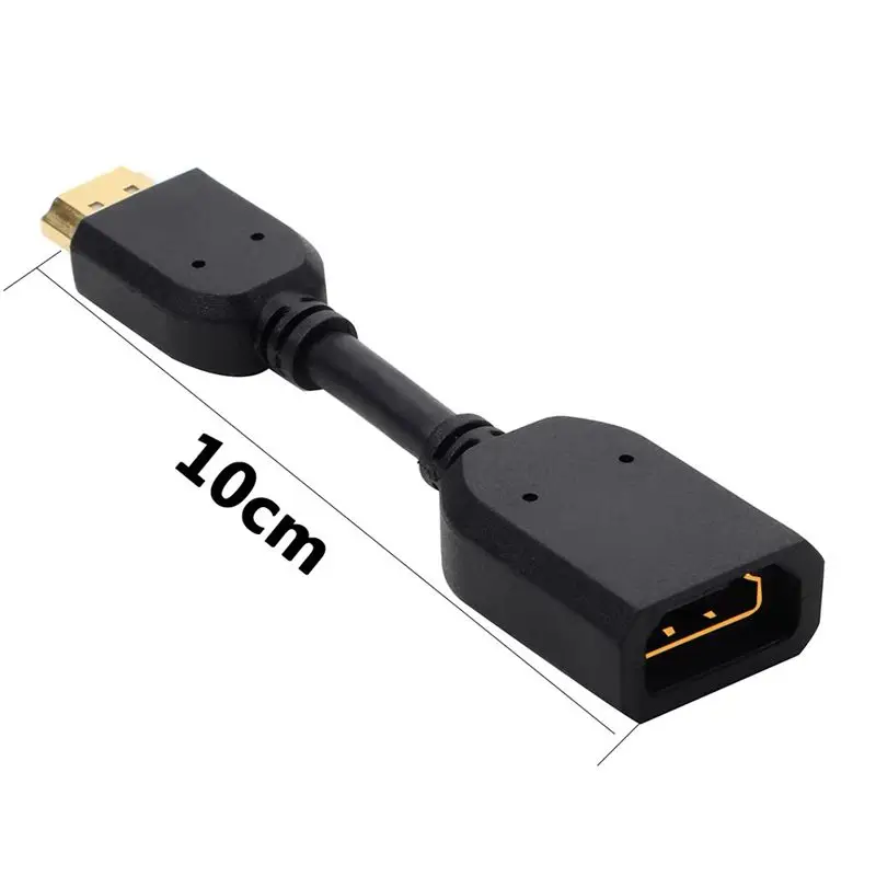 High Definition HDMI Compatible Extension Cable HDMI Compatible Male to Female Short Wire 10cm HDTV Extension Adapter Cable