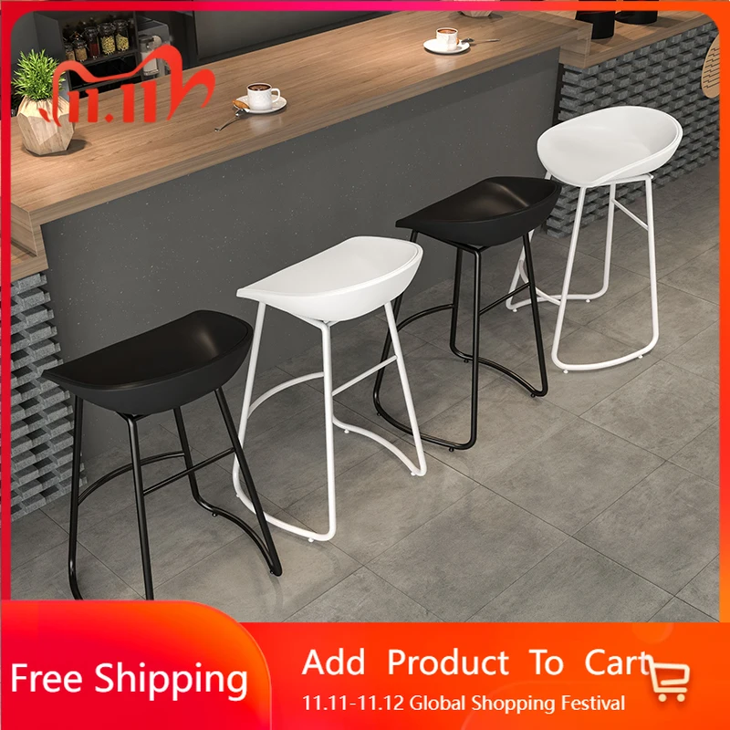 

Lounge Light Luxury Bar Chairs Minimalist Nordic Relax Fashion Bar Chairs Comfortable Ergonomic Taburetes De Bar Salon Furniture