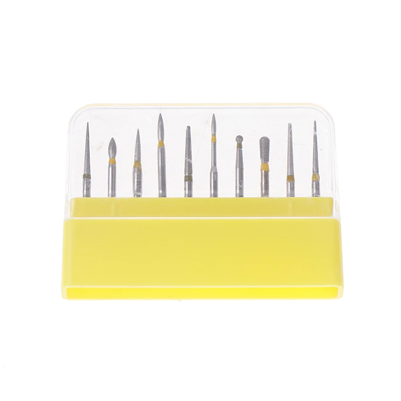 10Pcs/Box Dental Diamond Burs FG-105 for High Speed Handpiece Ceramics Composite Polishing