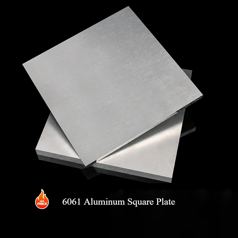 Thickness 0.8mm 2mm 3mm 4mm 5mm 6mm 8mm ~15mm 6061 Aluminum Plate Aluminum Alloy Square Flat Plate Custom DIY Frame Metal Plate