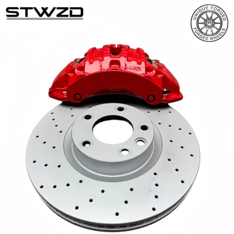 26 Style19Z 6 Pot Monoblock Forged Brake Caliper Big Brake Kit 355/380/405mm Drilled Slotted Rotor Universal BBK For Toyota Sien
