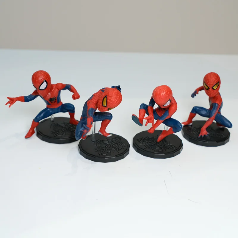 Hasbro Movie Superhero Spider 4Pcs/Set 6-8Cm Action Figure …