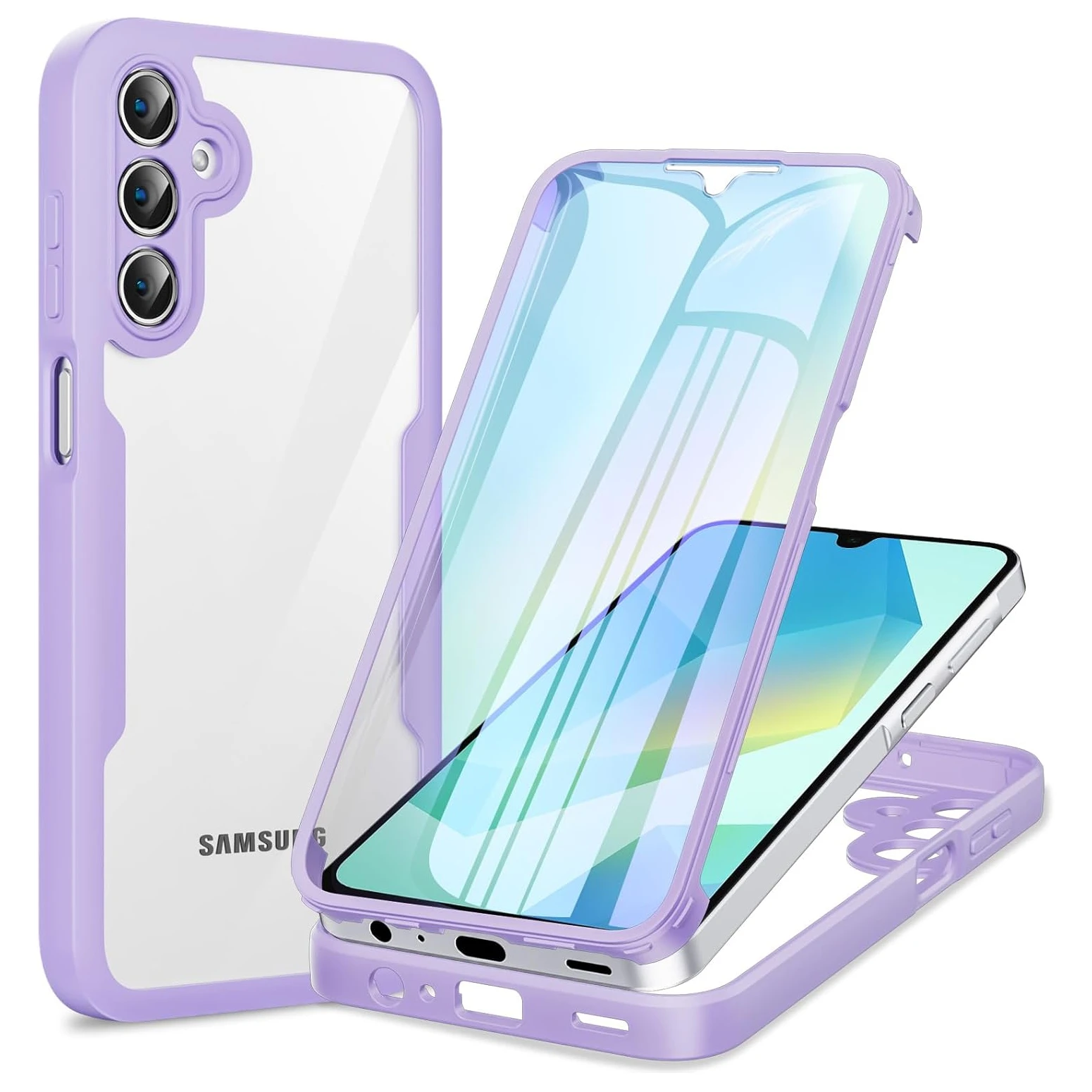 Volledige beschermhoes voor Samsung Galaxy A57 A37 A27 A17 5G A56 A36 A26 A16 5G A55 A35 A25 beschermende hoes funda coque capa