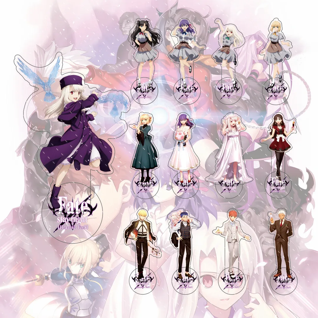 Anime Fate/stay night 15cm acrílico Fate/Grand Order soporte modelo personajes modelo de escritorio soporte ornamento colección regalos