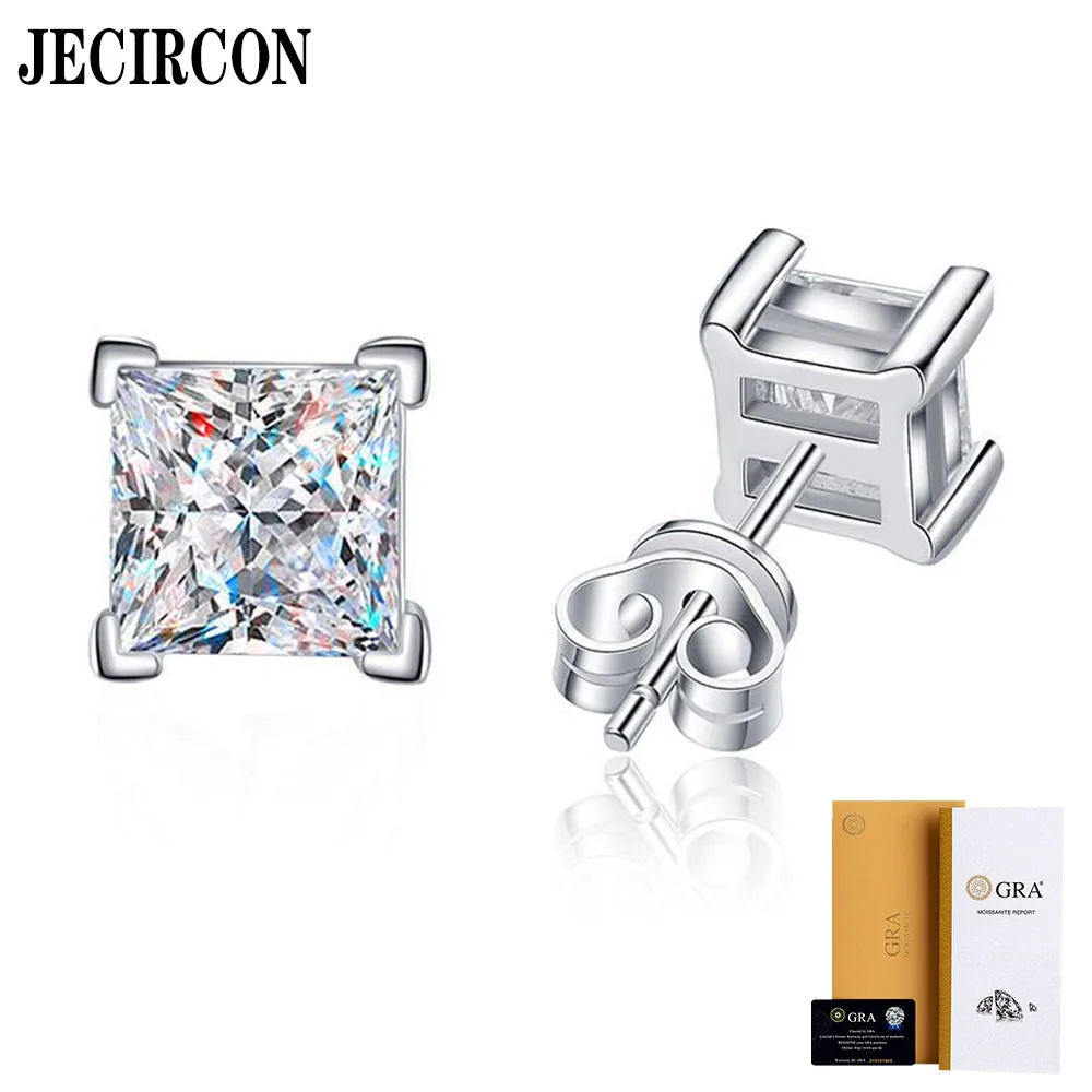 

Женские серьги-гвоздики с квадратными бриллиантами, 1 карат, 5 Х5 мм