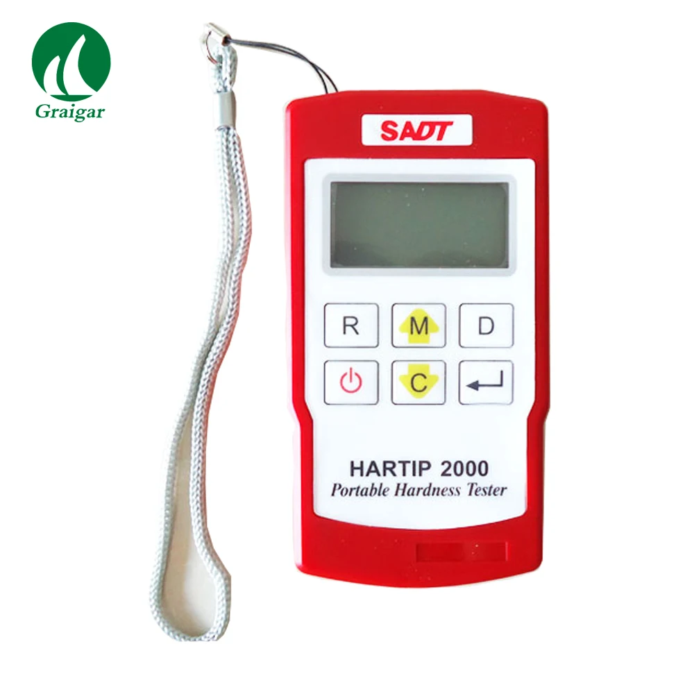 HARTIP-2000 Leeb Hardness Tester Digital HARTIP2000 Measuring Gauge LCD Display 999 Data For Memory