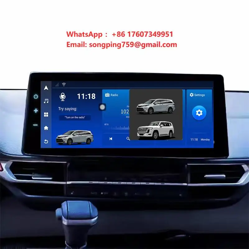 Upgrade Android GPS 10 12.3 Inch Car Navigation Touch Screen for Toyota  2021 Auto Electronics Accessories