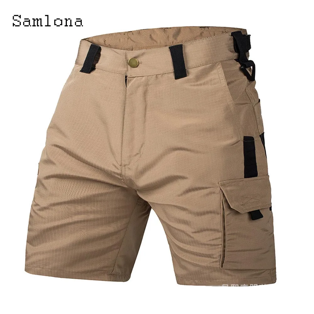 

2025 мужские повседневные базовые шорты в американском стиле с карманами-стойкой, новые летние уличные модные тактические шорты, мужские винтажные короткие брюки