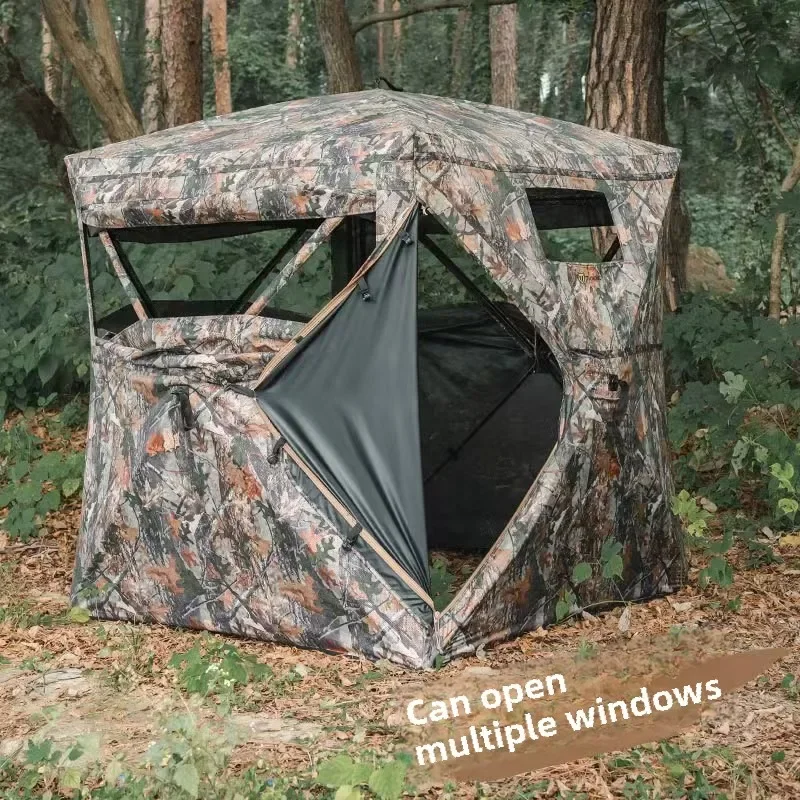 Bird Watching Tent One-Way 270° Transparent Hunting Camouflage Quick Pop-up Waterproof Outdoor Camping Tent