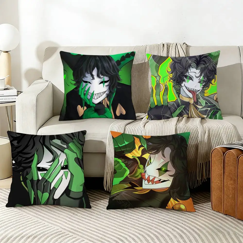 

H-Harlequin T-The F-Freak C-Circus Various Sizes Square Pillow Case For Car Home Bedchamber Decor