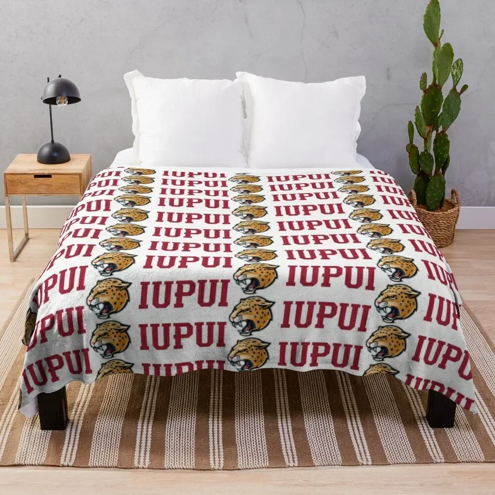 

IUPUI Throw Blanket Soft Beds Blankets Sofas Of Decoration blankets ands Blankets