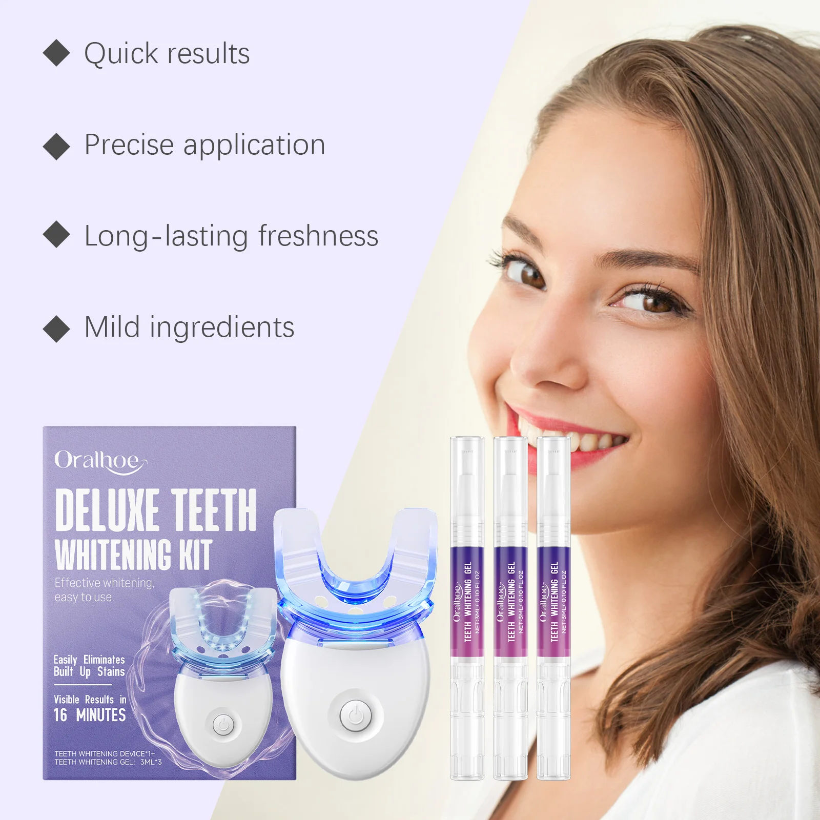 جهاز تنظيف الأسنان المحمول، أدوات تنظيف الأسنان الخفيفة لإصلاح البقع، جهاز تنظيف اللثة للعناية بالفم للاستخدام المنزلي