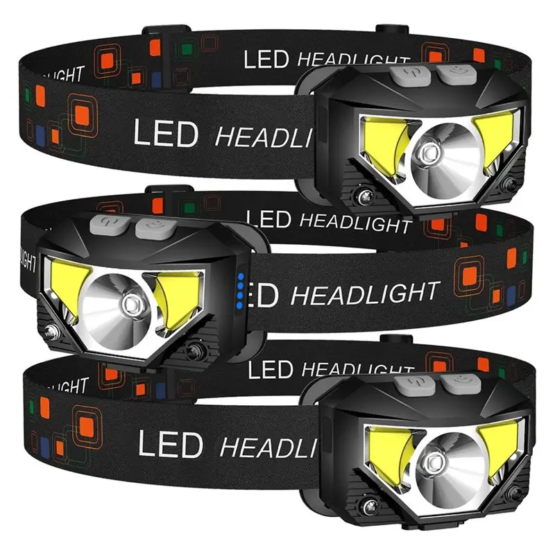 llcs-3pcs-ヘッドランプ懐中電灯、ルーメン超軽量高輝度-led-充電式ヘッドライト、アウトドアキャンプ釣り用-6-モード