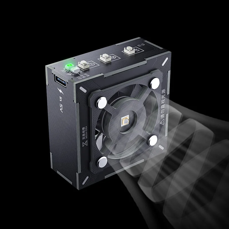 Qianli MEGA-IDEA 3 in 1 Taichi Turbo-Cooling and Curing Fan OSS UV Curing Fan Fast Cooling and UV Curing Repair Fan Tools
