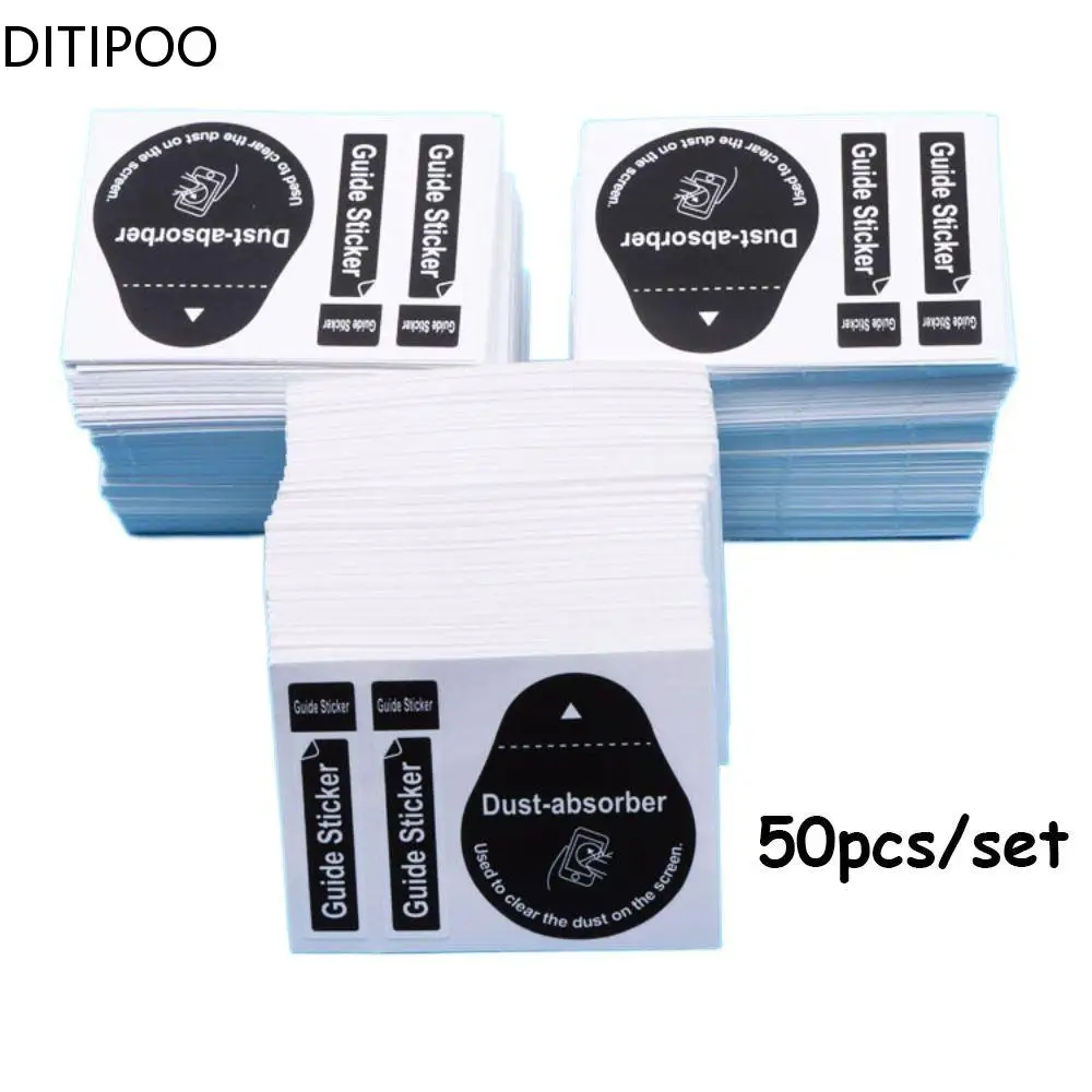 Wet Dry Cleaning Wipes Cellphone Tablet Screen Dust Absorber LCD Guide Protector De-dust Sticker for Camera Lens Glass