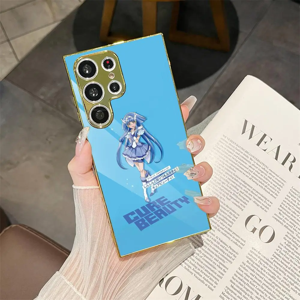 

S-Smile P-Precures Phone Case For Samsung Galaxy S25 S24 S23 Ultra Metal Frame Case Slim Shockproof Cover Durable