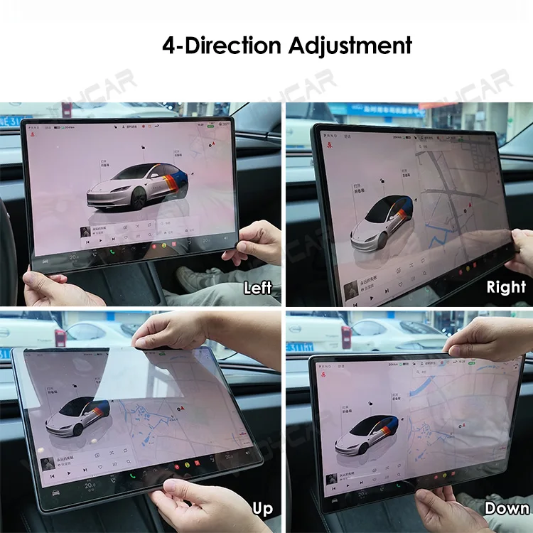 Vjoycar 2026 Newest Screen Rotation Bracket for Tesla Model 3 Y 3 Highland Y Juniper YL 4-Direction Adjustment Rotating Holder