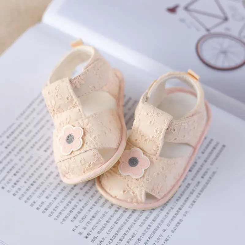 Summer Infant Walking Sandals Soft Sole Breathable Anti-Slip Cloth for 5-8 Months Baby