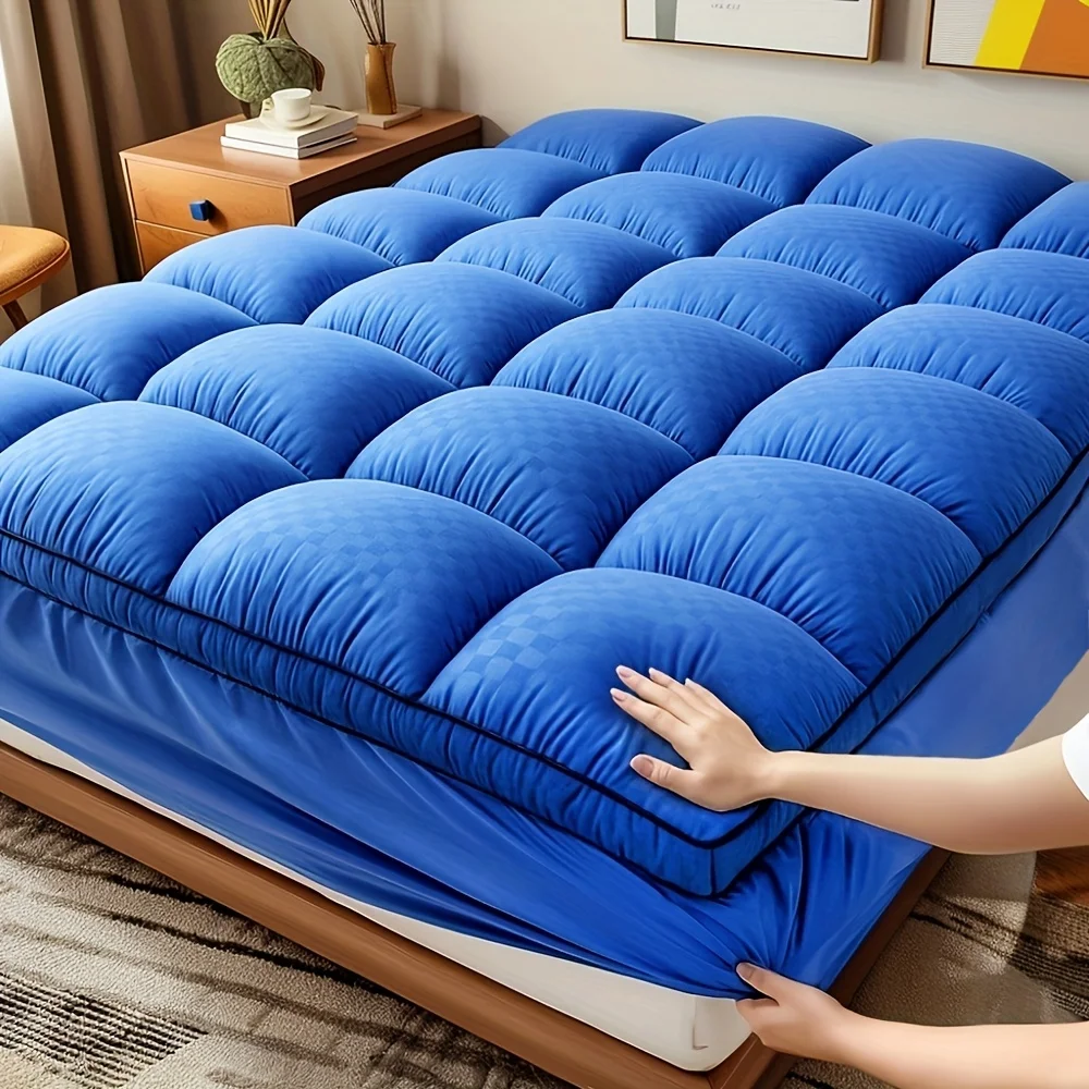 Queen Size Mattress, Twin, Full, King Size Mattress & Futon - Winter Edition Foldable Roll Pack Bed Mattress, Machine Washable, Portable Tatami Sleeping Pad for Camping, Travel, Guest Bed & Home Use