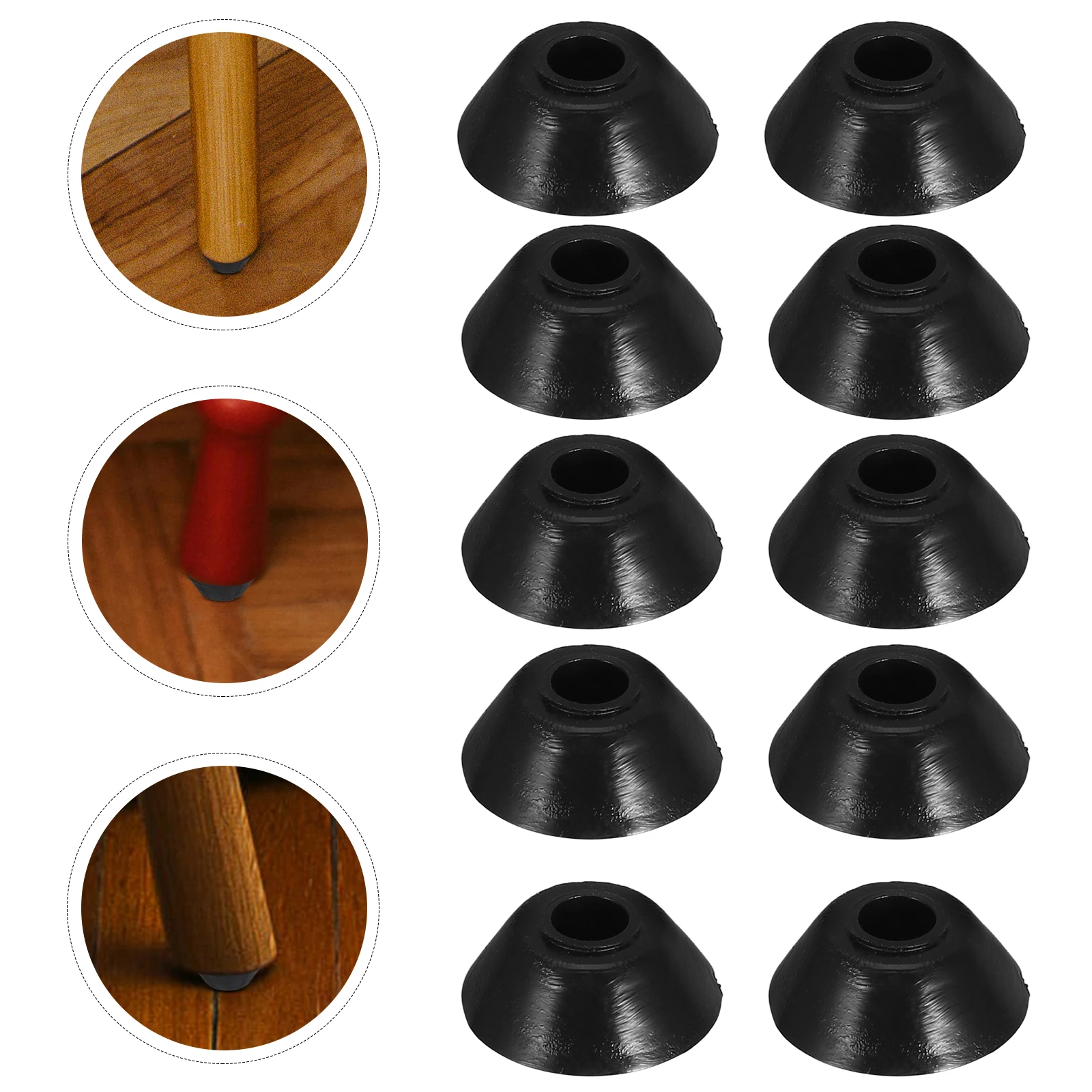 

100Pcs Furniture Foot Pads Chair Leg Glides Non-Slip Floor Protectors Heavy Duty Nail on Pads for Tables Chairs Desks Stools