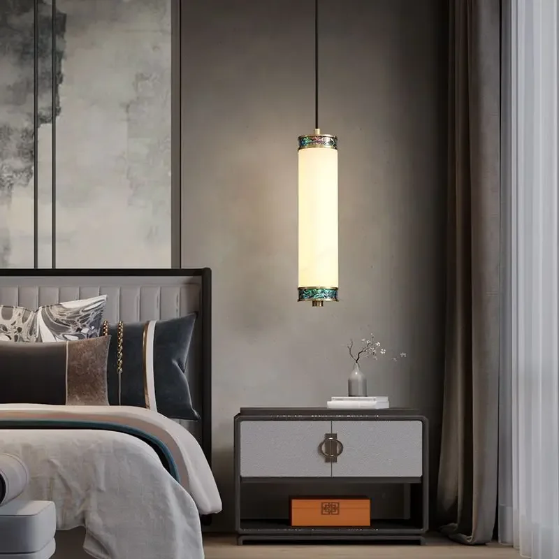 

Новый прикроватный подвесной светильник в китайском стиле - Ретро-дизайн с мраморным фоном для декора стен