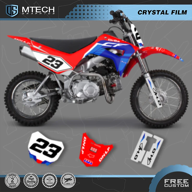 

DSMTECH на заказ мотокросс графика фоновые наклейки наборы наклеек для HONDA CRF110 CRF110F 2019 2020 2021 005