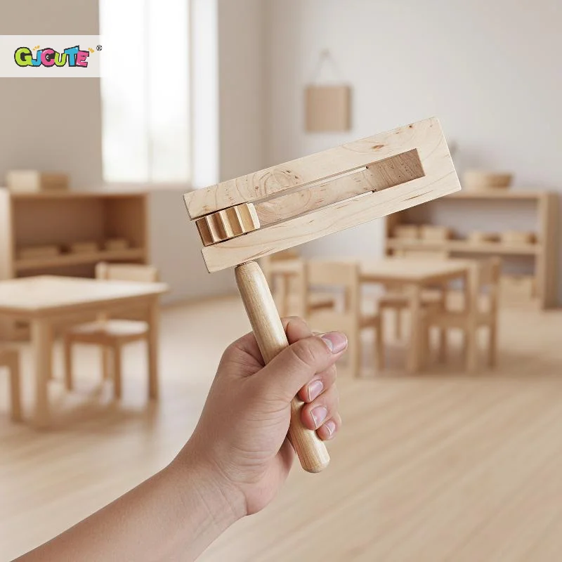 Handheld Soundboard Kids Musical Wooden Ratchet Noise Maker Musical Instrument Orff Hand Noisemaker Rattle Instrument Toys